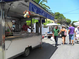 van selling churros